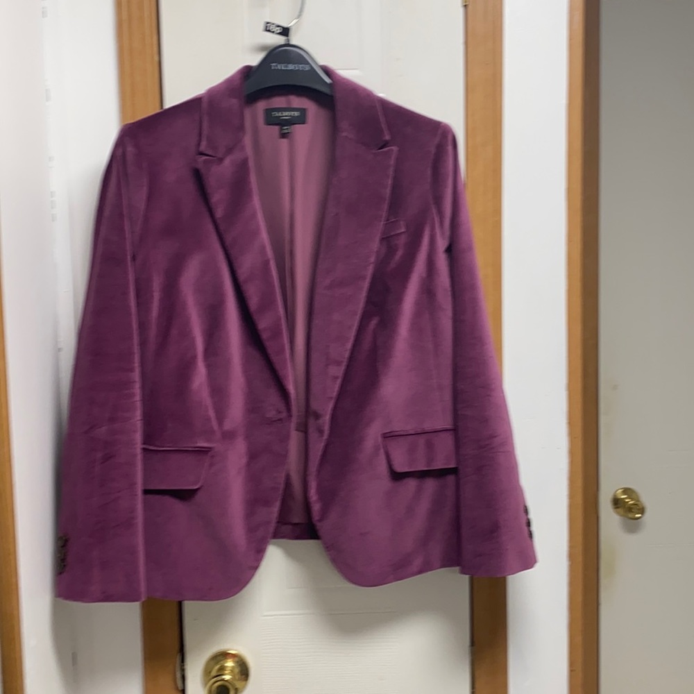 Talbots velvet blazer